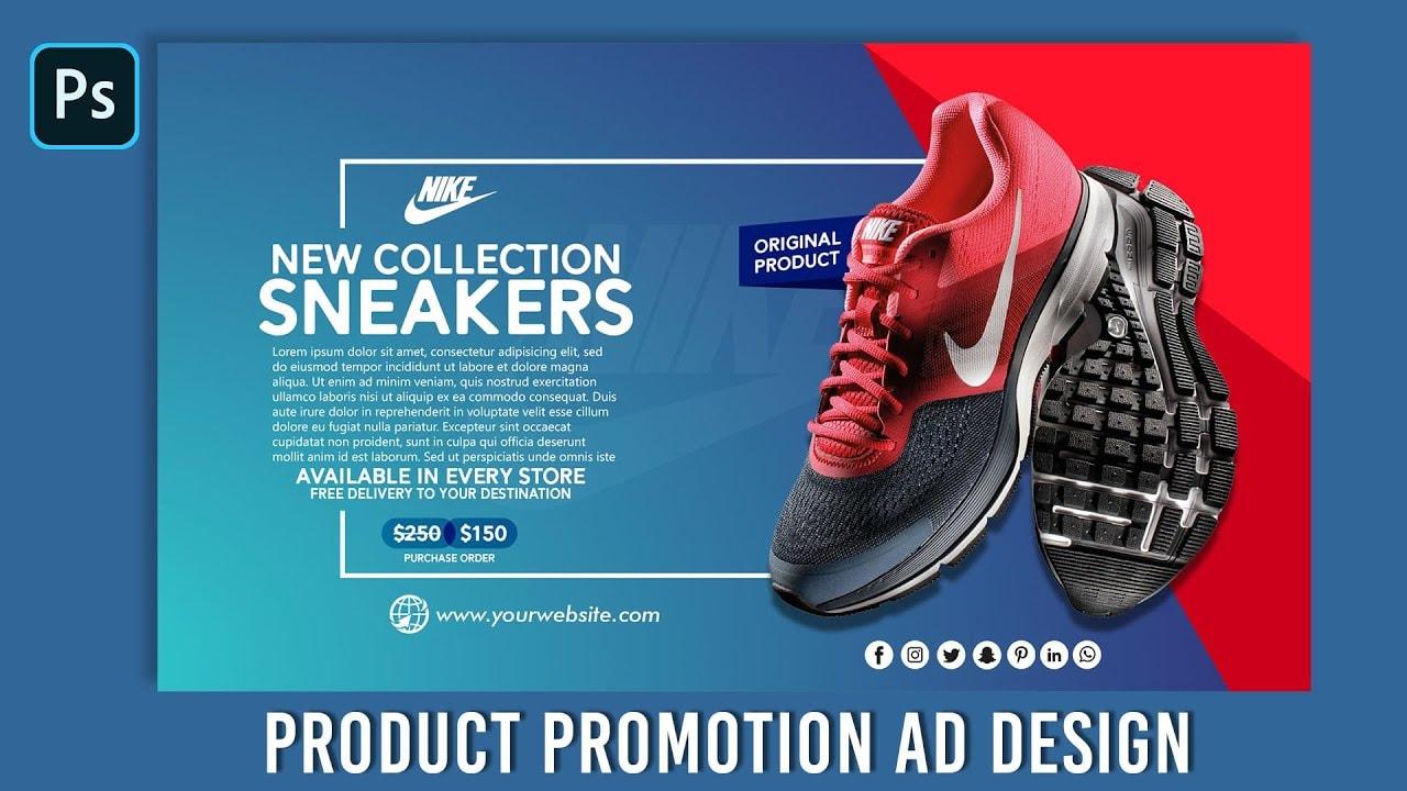 nike product promotion ad design