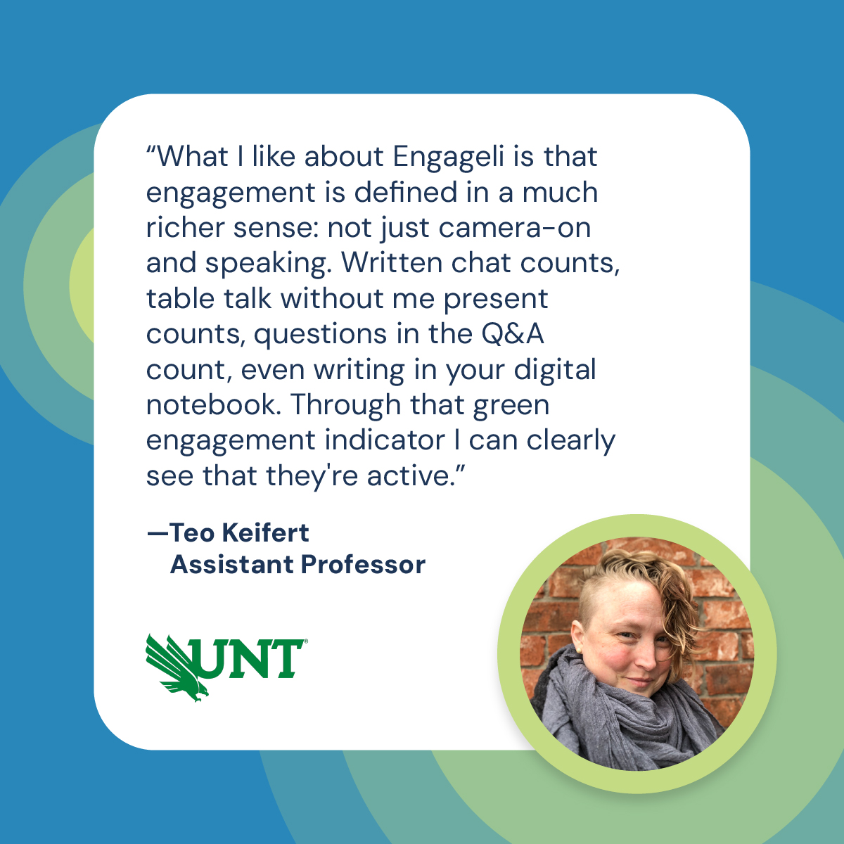 Learning Scientists at UNT reflecting on the power of real-time engagement indicators