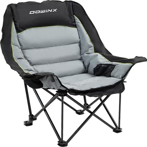 Dowinx Oversized Extra Large Camping Chair for Adults, Lawn Chairs, ...