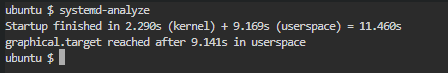 systemd-analyze