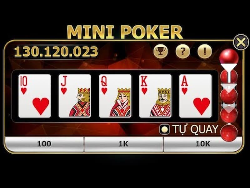 Cách tham gia Mini poker 68 game bài rất đơn giản