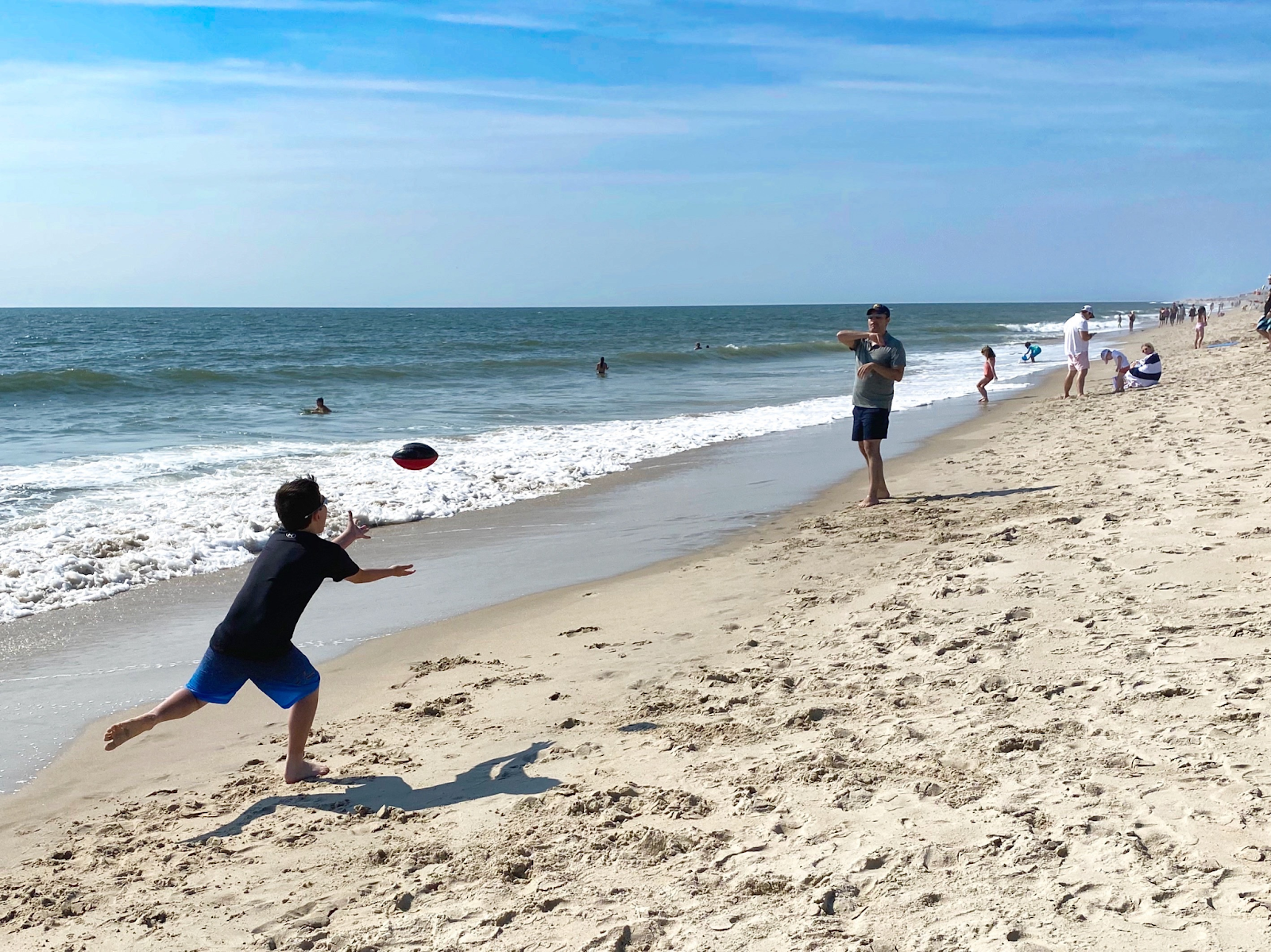 Football at the beach