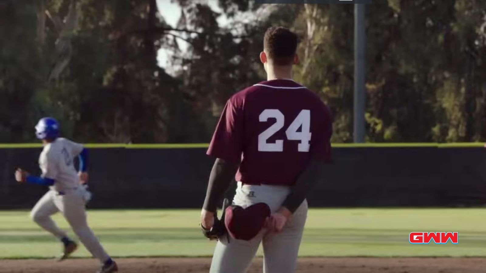 Baseball player in jersey number 24 on the field, When is All American Homecoming Season 3 Coming Out