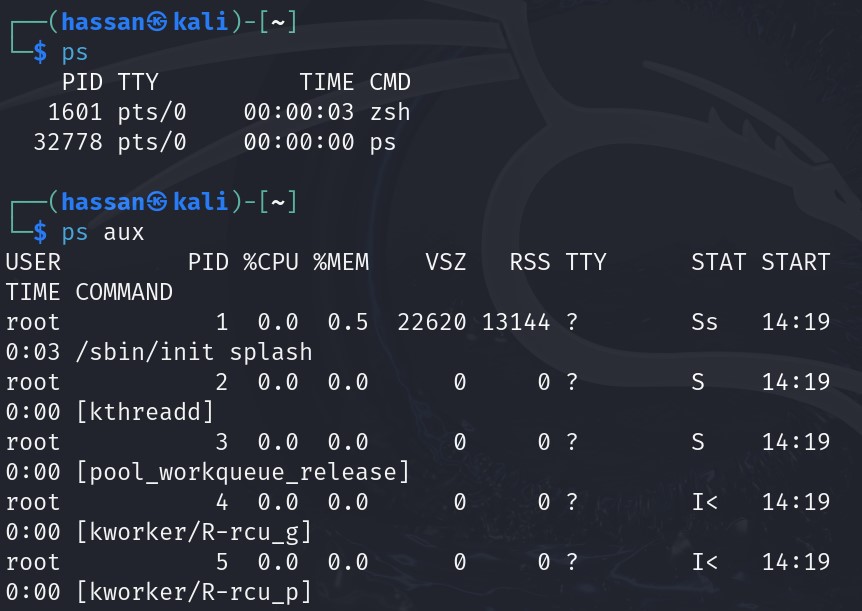 see processes in linux. Ethical Hacking Series [Part 2]: Mastering the Linux Command Line. Bash scripting and automation