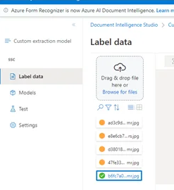 Label data in Azure