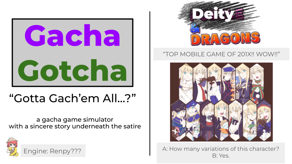 "Gacha Gotcha" Pitch Visual