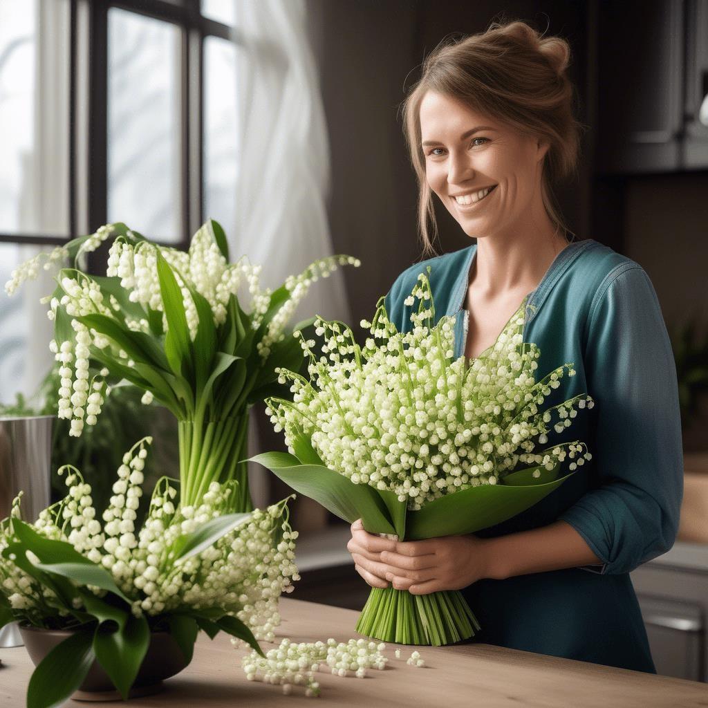 A person holding a bouquet of flowers  Description automatically generated