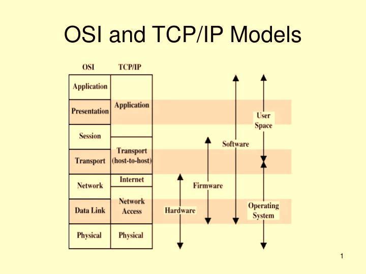 Described interaction between OSI and TCP Models