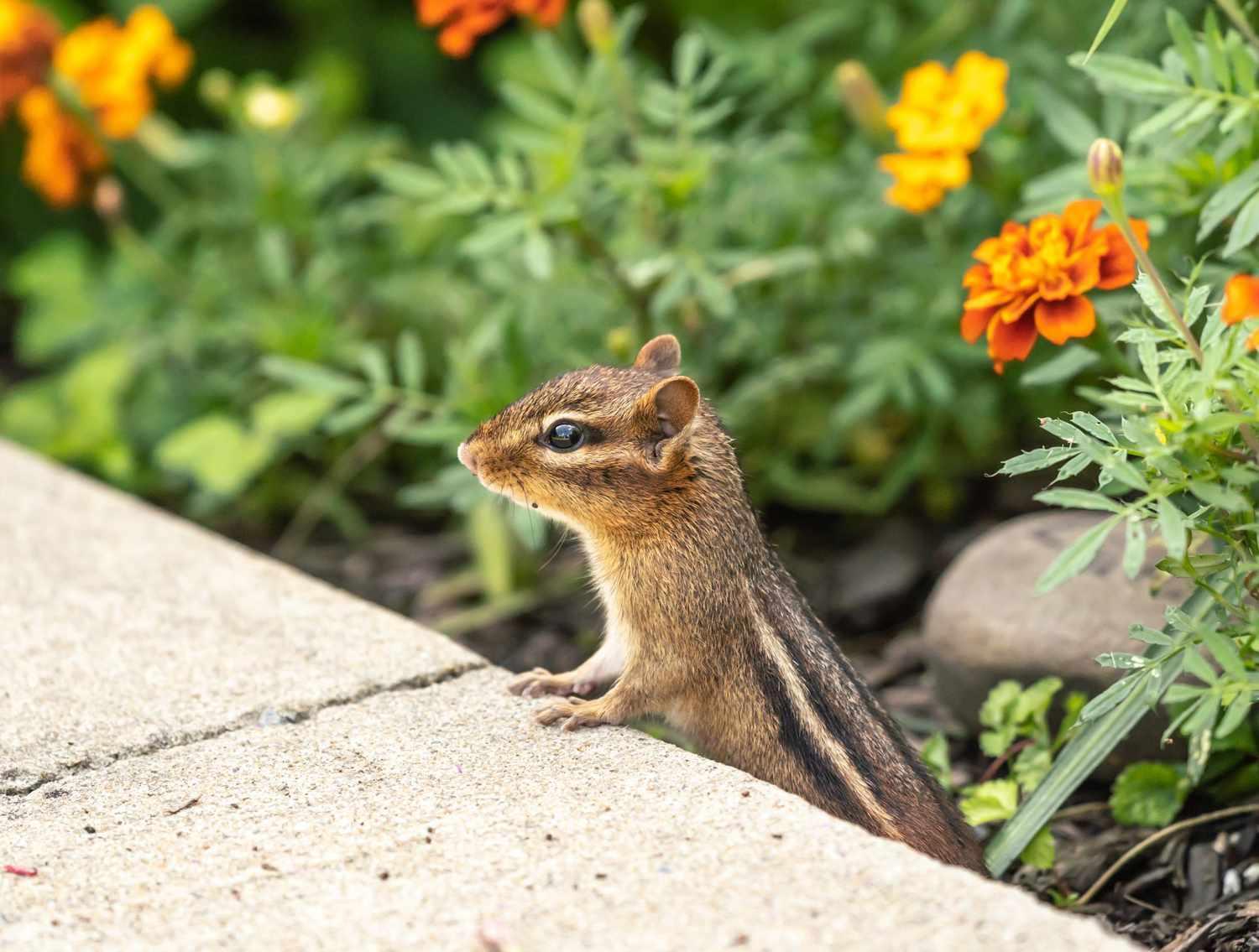 Chipmunks Inside the Garden