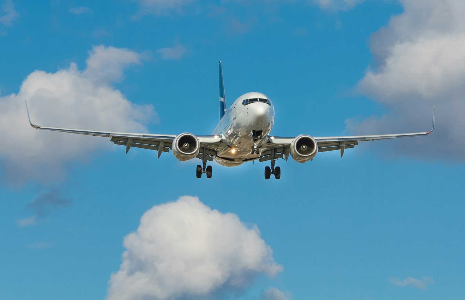 A massive airplane ready to take off.