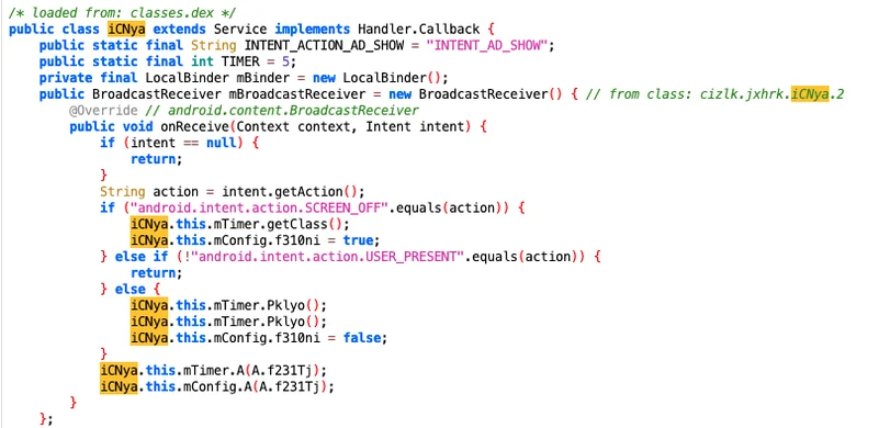 Class that performs carrier initialization to render adverts looking on user presence