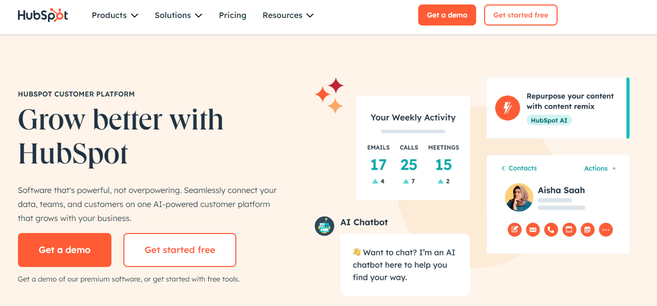 Hubspot: Grow better with Hubspot