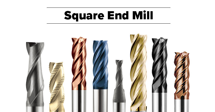 8種平頭端銑刀（Square end mills)
