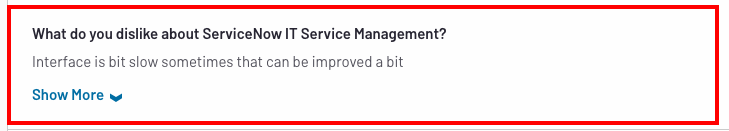 ServiceNow review on G2