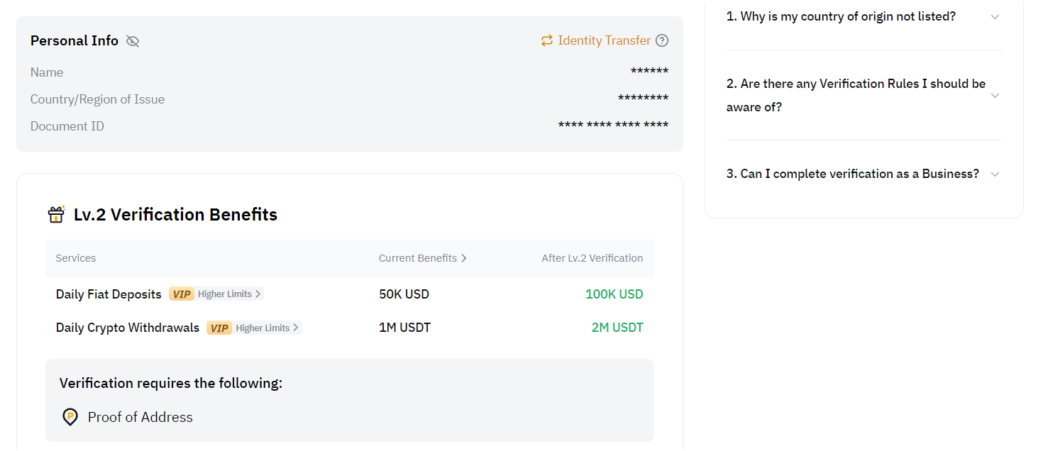 Step 2: Completing KYC (Know Your Customer)