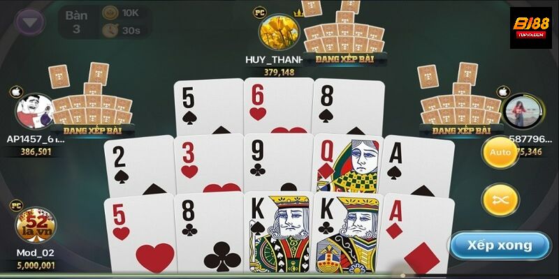 Các tổ hợp thường xuất hiện trong game bài Mậu binh