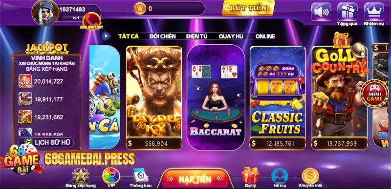 Tân binh nhất định không nên bỏ qua Baccarat của 68 game bài