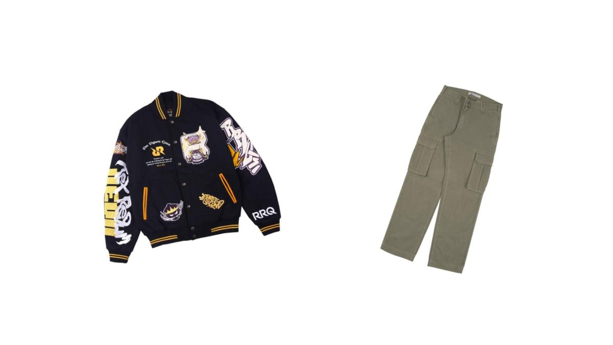 Varsity Jacket dan Long Cargo Pants