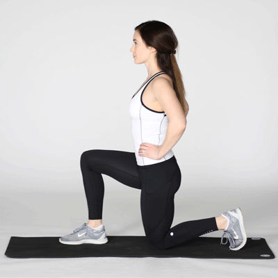 Exercise to Increase Body Flexibility - Kneeling Hip Flexor Stretch with Pelvic Tilt