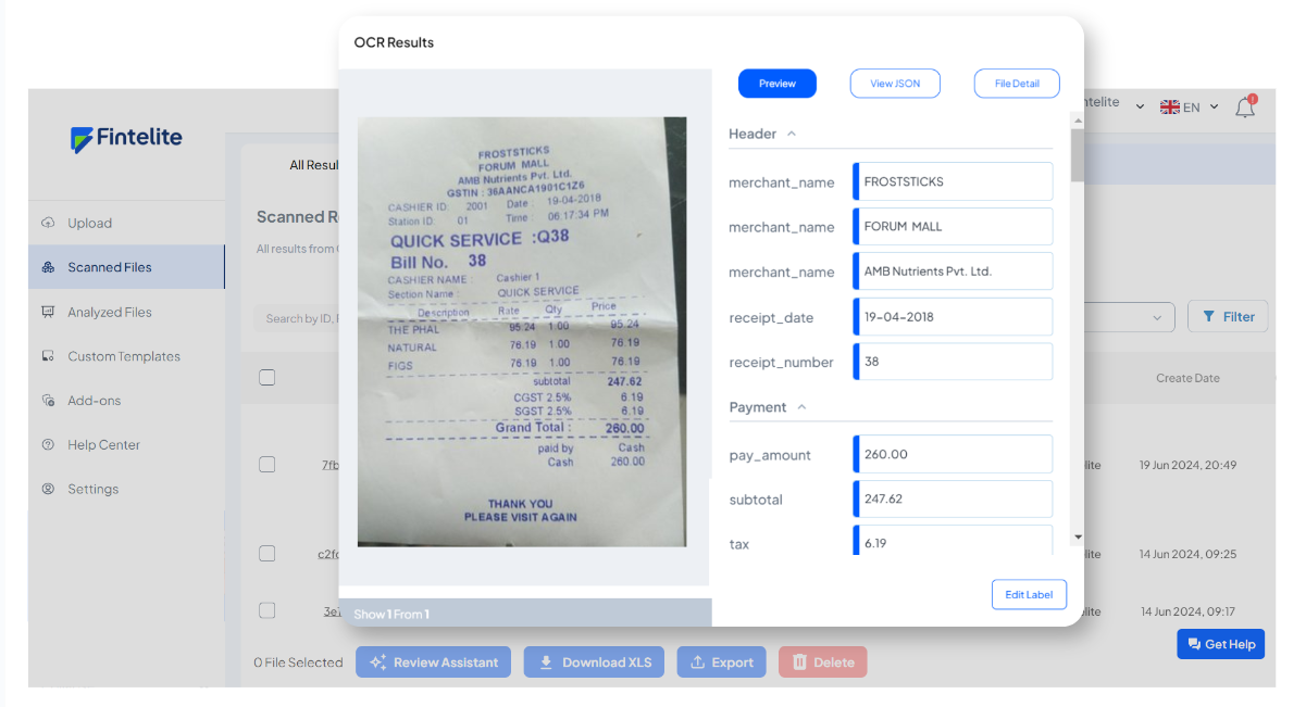 Best quickbooks receipt scanner for automated data entry fintelite
