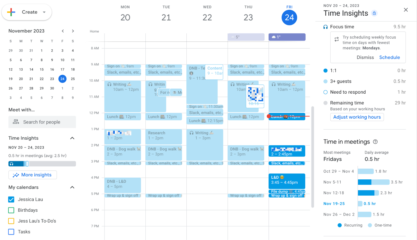 Google calendar