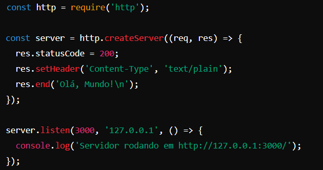 Módulos e pacotes do node importando módulos nativos