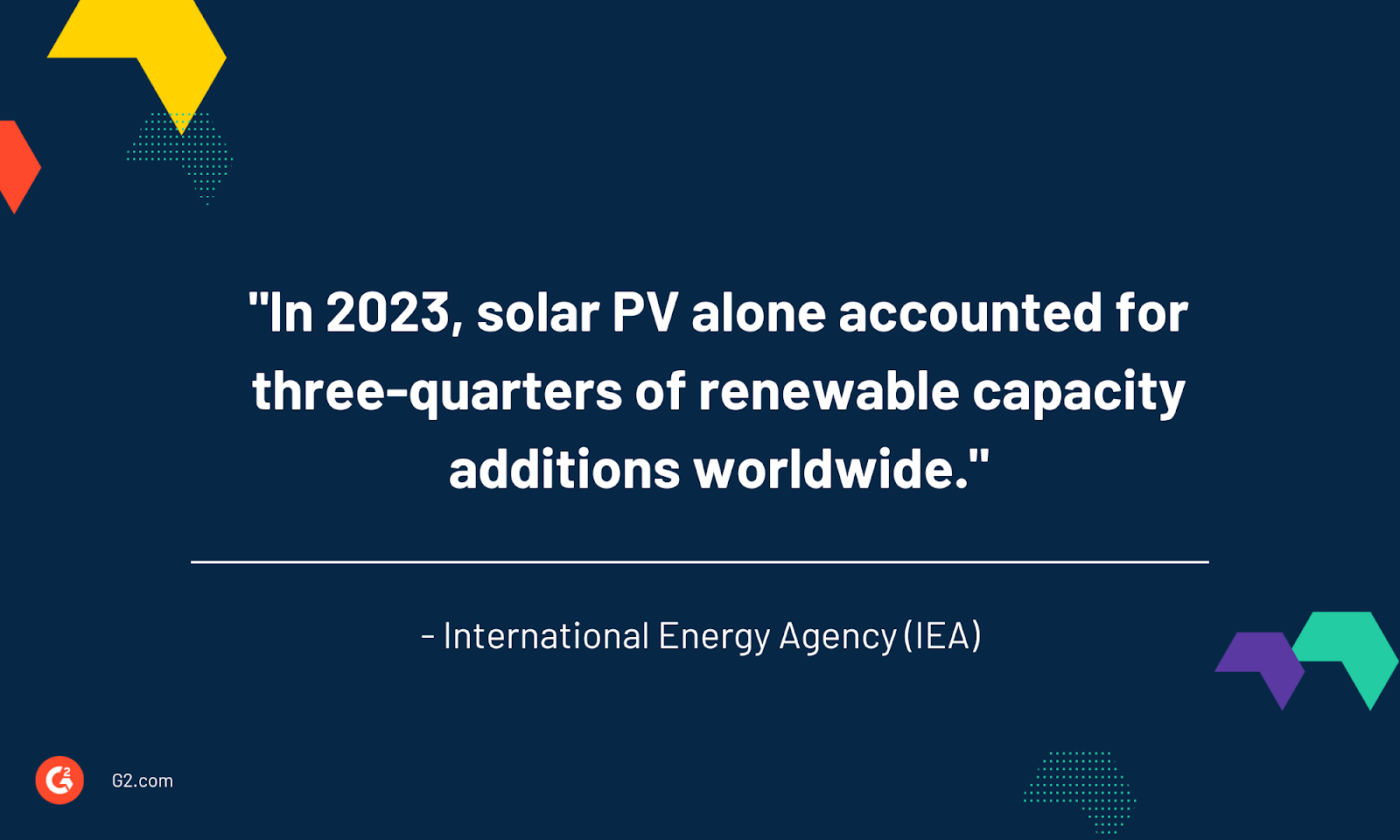 Quote on solar power by international energy agency