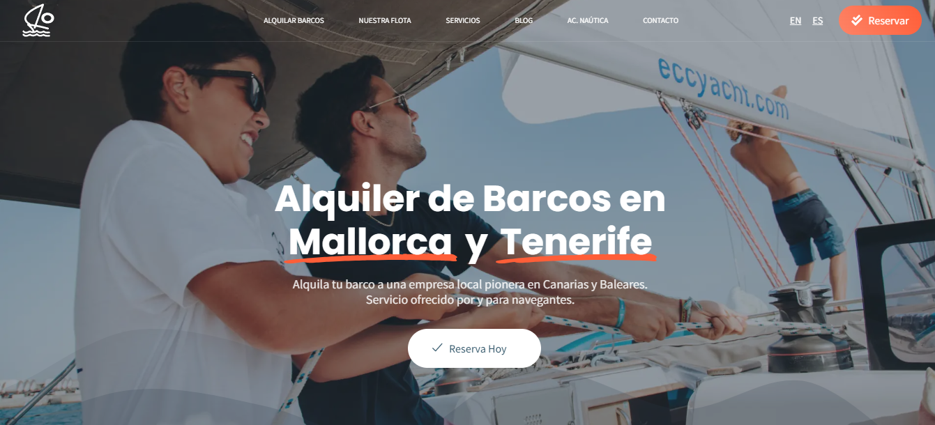 Alquiler de lujo para barcos y navegación en Mallorca.
