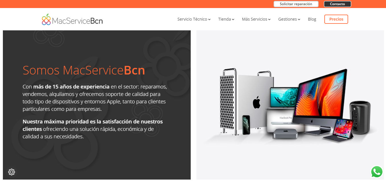 Diagnóstico profesional para reparación de macbook en Barcelona.
