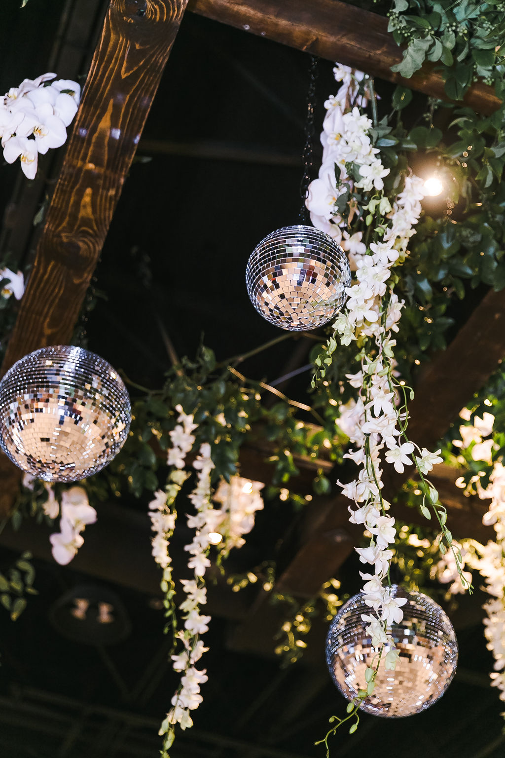 wedding lighting mirror ball