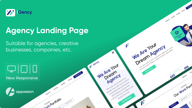 18. Agency Landing page