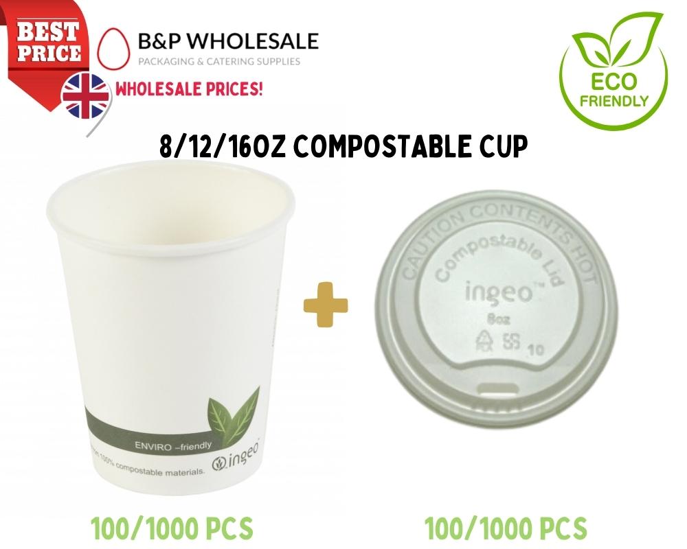 compostable cup with lid wholesale