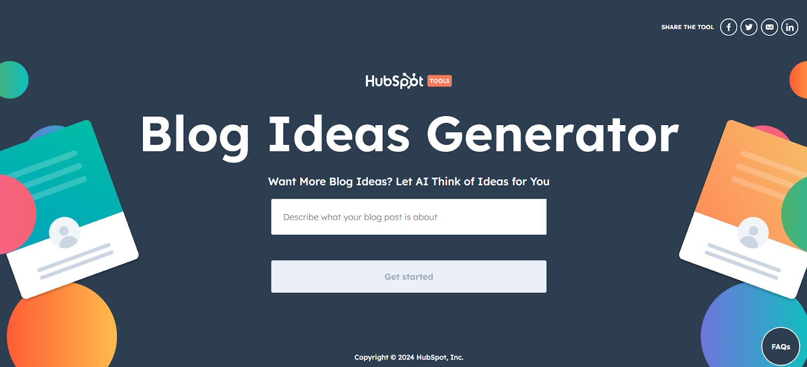Overcome writer’s block with HubSpot’s Blog Idea Generator