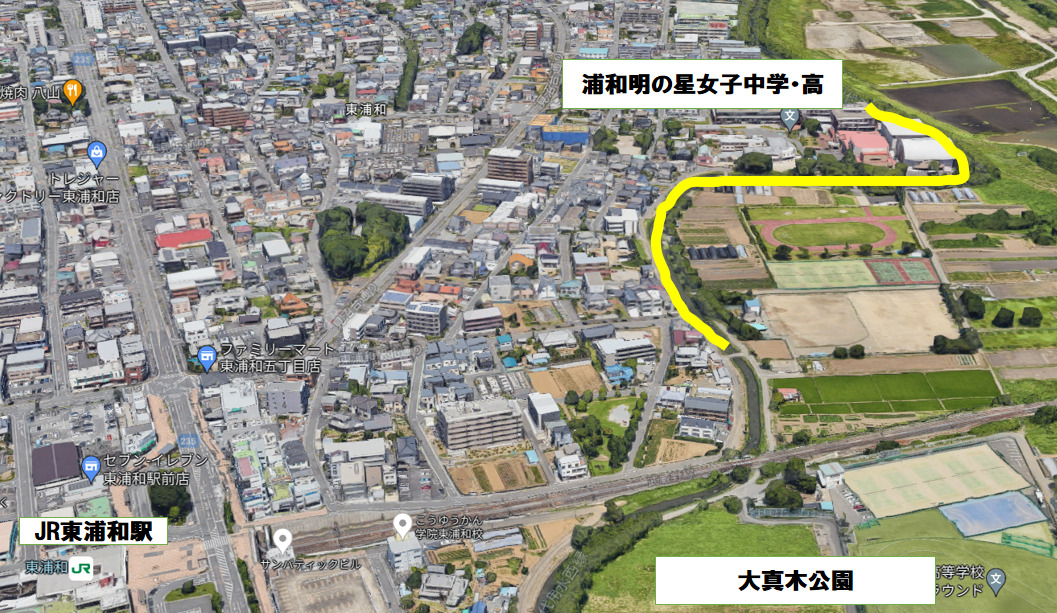 2024さいたま市花火大会(東浦和 大間木公園会場)穴場10選&交通規制情報など　　穴場⑩　歩行者用観覧場所