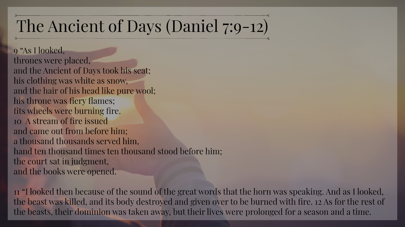 God's Sovereignty: Daniel Study (Part 7)