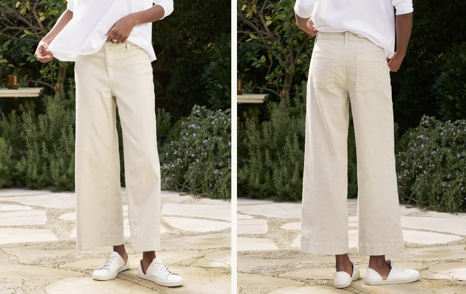 WEXFORD Wide-Leg Linen Pant from Frank & Eileen 