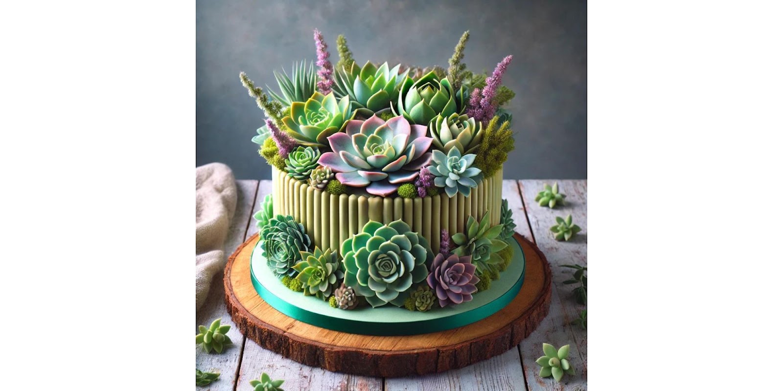 Succulent Cake: Visually Appealing Design for a Summery Look