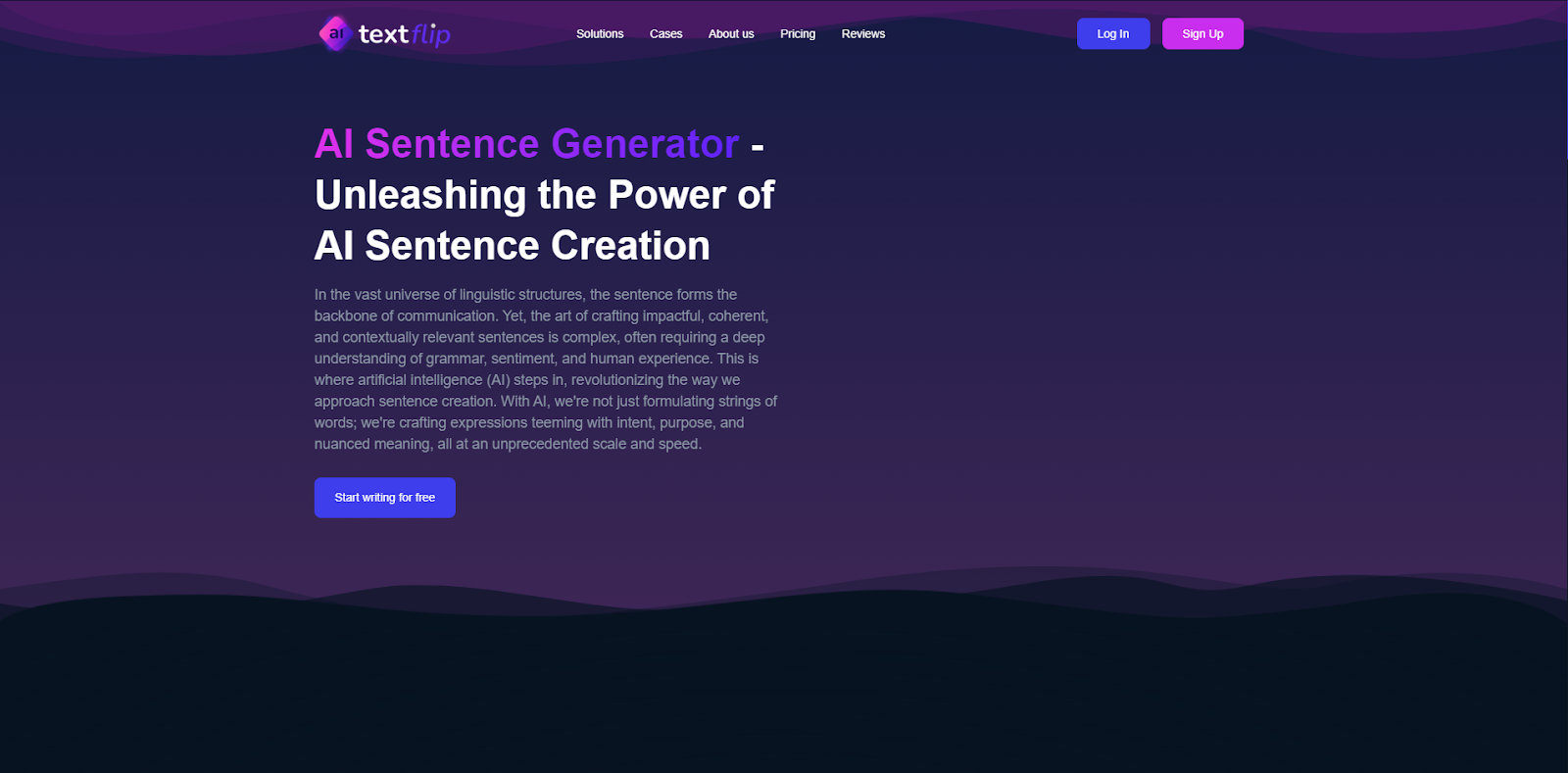 TextFlip.ai AI Sentence Generator