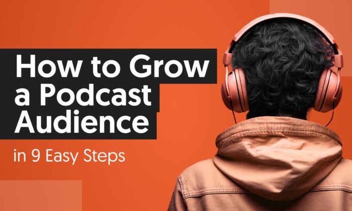 A graphic that says "How To Grow A Podcast Audience in 9 Easy Steps"