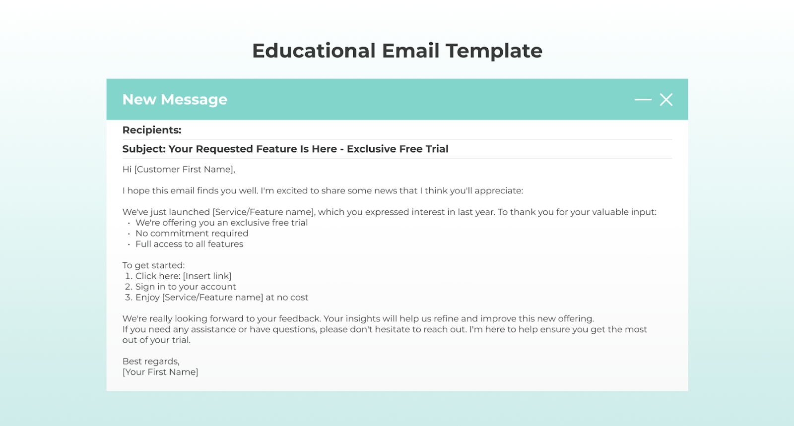 Educational Email Template