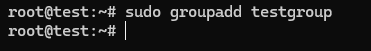 Using the groupadd Command