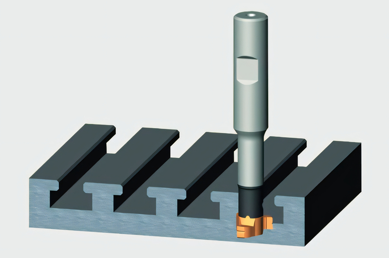 銑刀種類：槽銑刀(Slot Mill)、T型槽刀(T-Slot Mill)