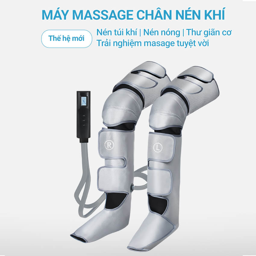 Máy massage chân kết hợp massage đầu gối 