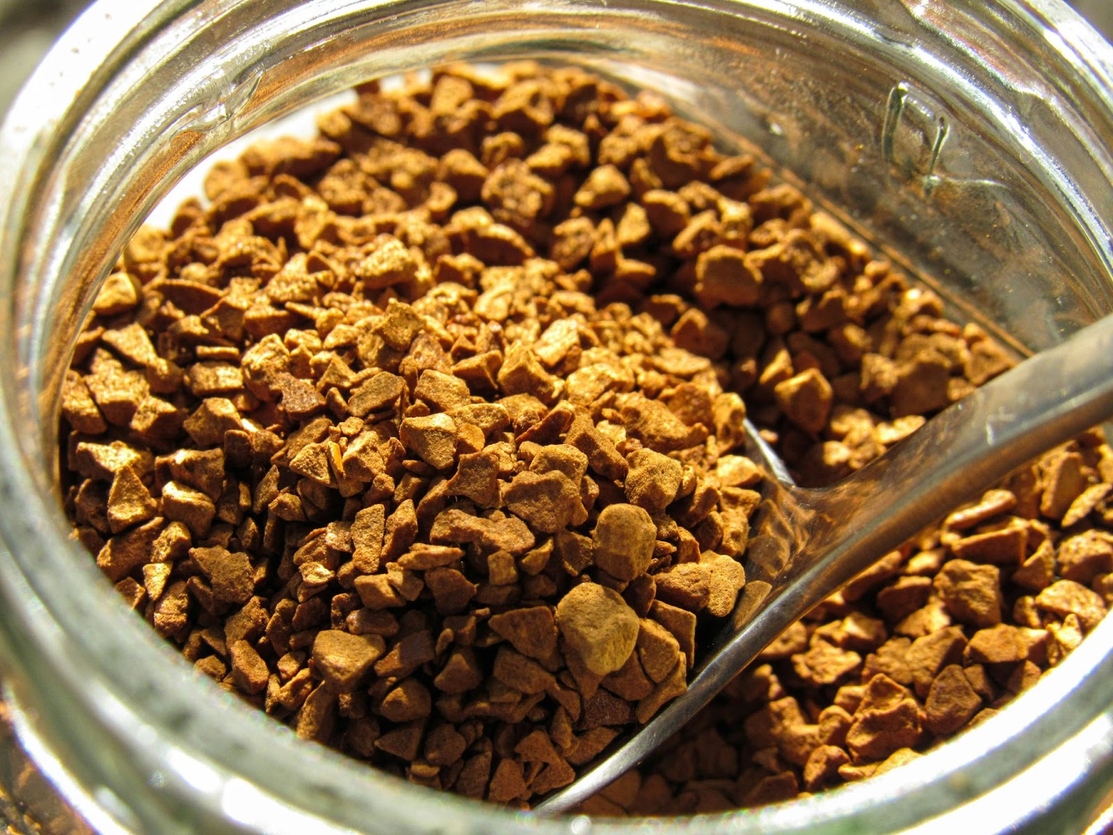 a jar of Instant coffee