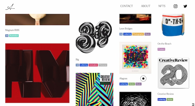 graphic designer website, alex trochut website portfolio