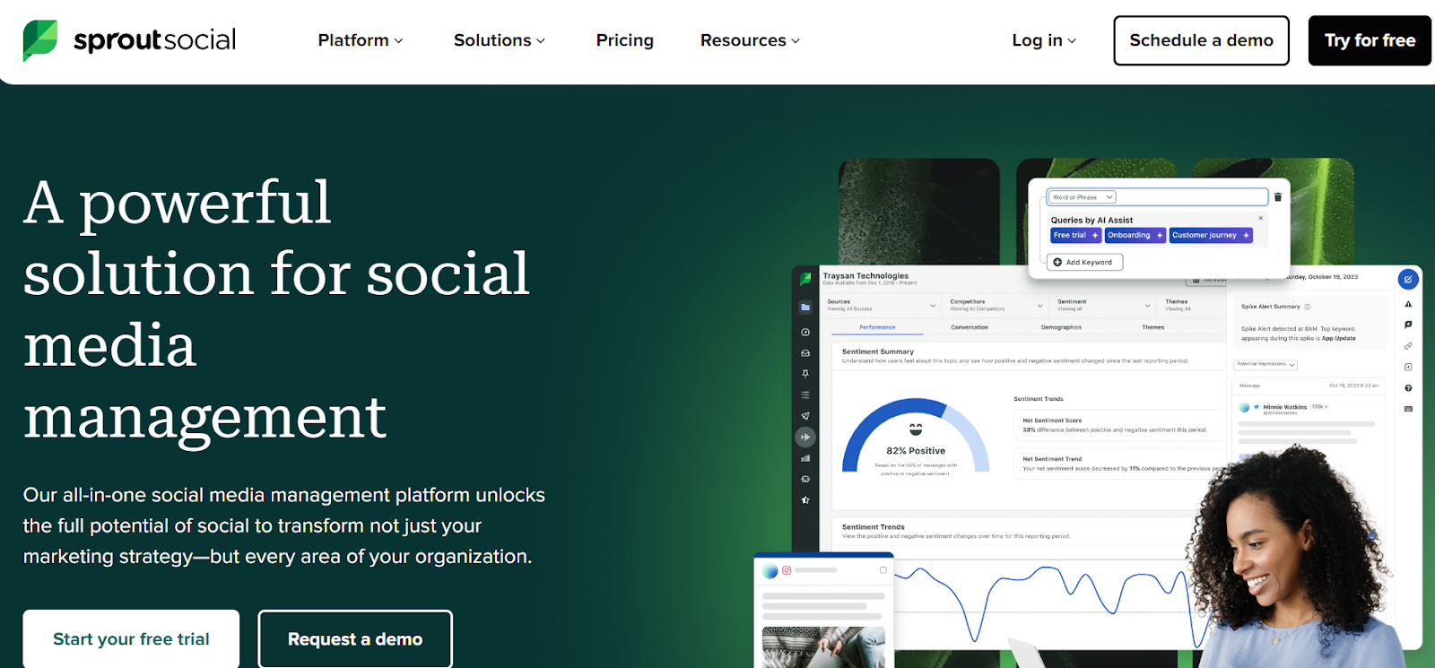 Sprout Social social media management tool