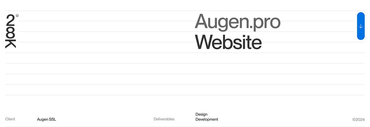 Artifact from the Minimalist and Ingenious Web Design of Augen Pro article on Abduzeedo