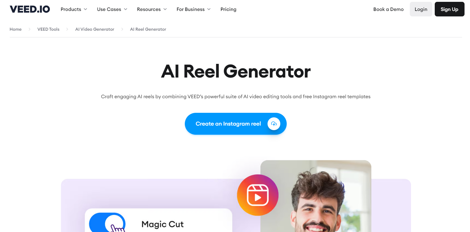 Veed.io AI Reel Generator