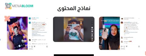 alt="نماذج محتوى أنتجته مينابلوم"
