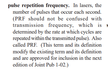 r/UFOs - PRF v Transmission Frequency